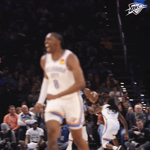Celebrate Lets Go GIF by OKC Thunder