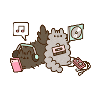 Driving Road Trip Sticker by Pusheen