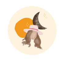 thesandraduran moon celestial scottsdale moon child Sticker