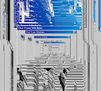 Shut Down Blue Screen GIF by PERFECTL00P