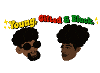 Say It Loud Young Gifted And Black Sticker by Devon Blow