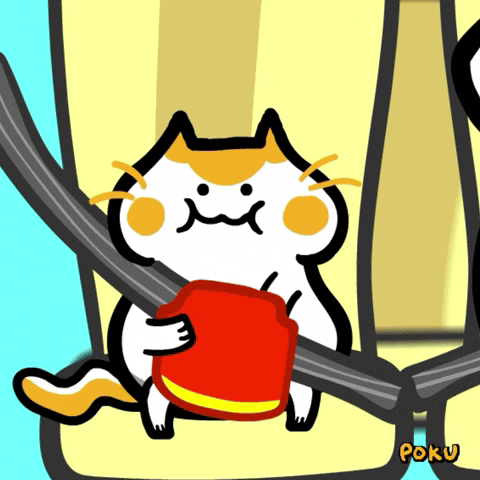 Eat French Fries GIF by Poku Meow