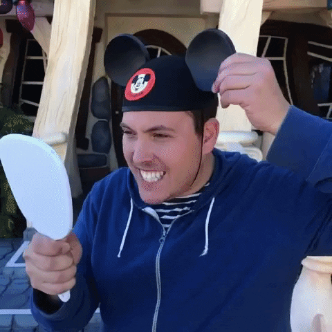 RobJohnston disney surprise vacation mickey GIF