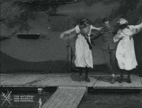 NationalWWIMuseum dancing black and white good morning show GIF