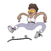 Girl Skate Sticker by X2 Festivalen
