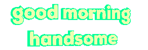 Good Morning Handsome Sticker by Alissandra