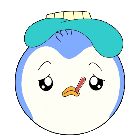 Tired Take Care Sticker by Pudgy Penguins