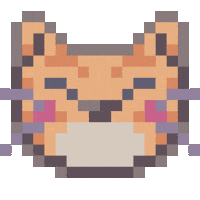 dinchenix cat pixel retro pixel art Sticker