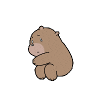 billthebear sad crying cry bear Sticker