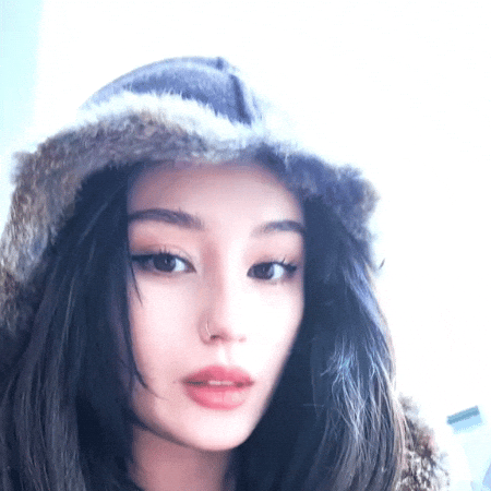 Staring Cute Girl GIF