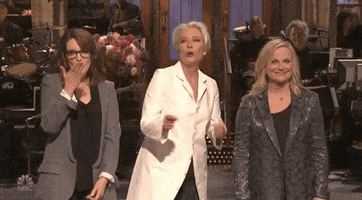 amy poehler finger guns GIF by Saturday Night Live