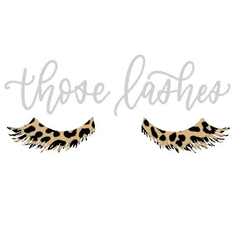 Lashes Leopard Sticker