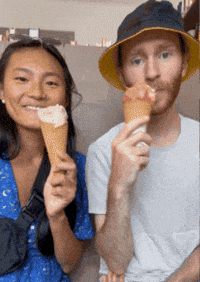 claireandpeter ice cream dramatic gelato claire and peter GIF
