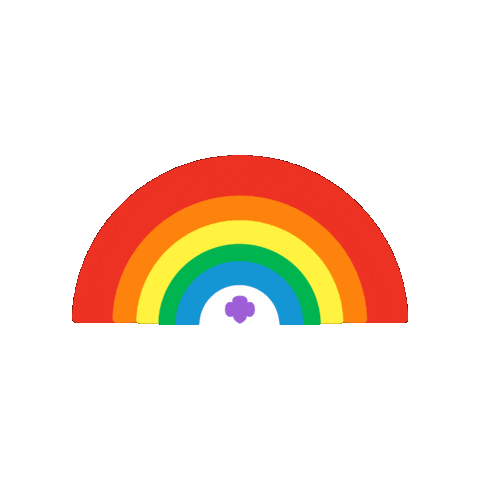 Girl Scout Rainbow Sticker by GSBadgerland