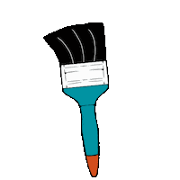 Brush Pintura Sticker