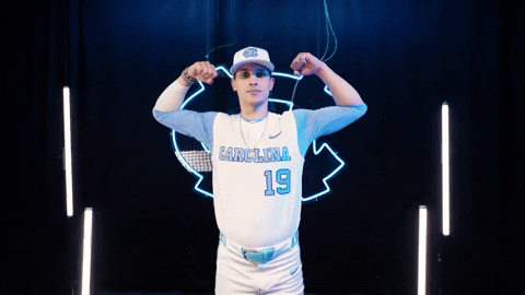 Flexing North Carolina GIF by UNC Tar Heels