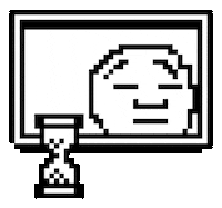 kiddtekno pixel pixel art waiting loading Sticker