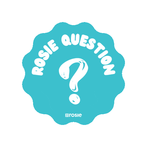 Rosie Question Sticker by We Are Rosie