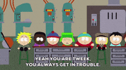 scared eric cartman GIF by South Park 