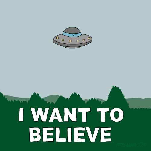 I Want To Believe Lol GIF by Animation Domination High-Def