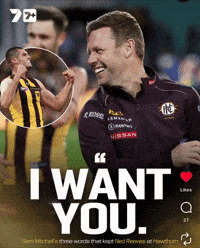 I Want You Afl GIF by Hawthorn Football Club
