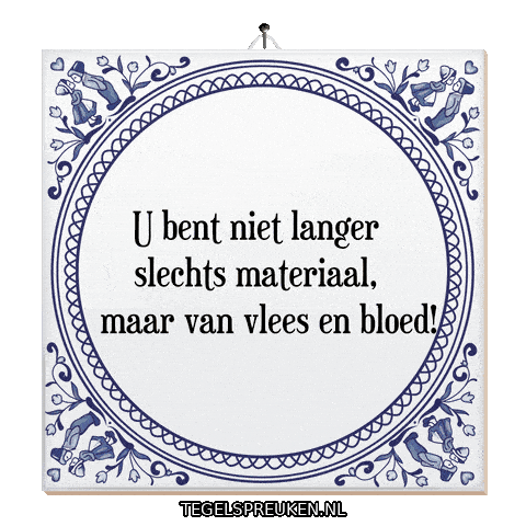 Humor Respect Sticker by Tegelspreuken.nl