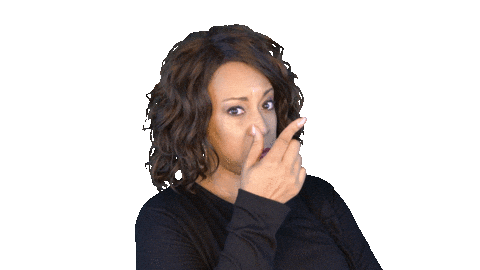 ComedianHollyLogan giphyupload mood attitude go away Sticker