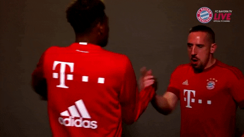 dab handshake GIF by FC Bayern Munich