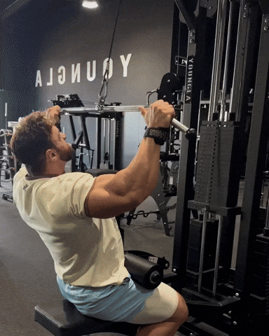 BamBamDoubleBB giphyupload lat pulldown GIF