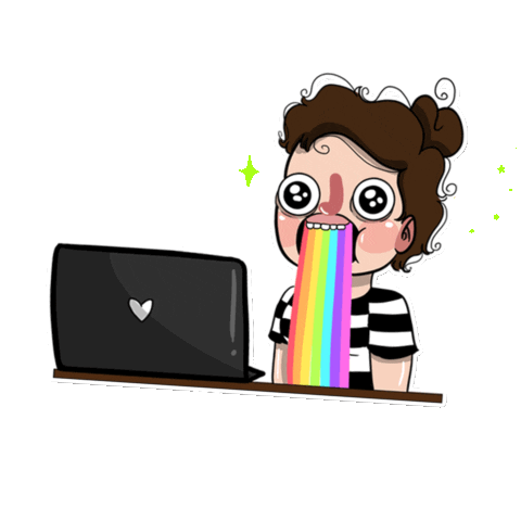 Rainbow Internet Sticker
