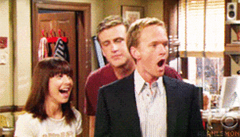 shocked how i met your mother GIF
