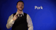 sign language pork GIF by Sign with Robert