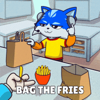 Working Fast Food GIF by Toshithecat