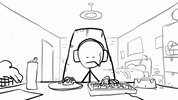 cc0studios gaming mood computer smoking GIF