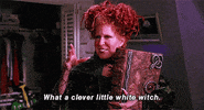 hocus pocus what a clever little white witch GIF