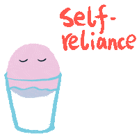 Growing Self Reliance Sticker by arlyna