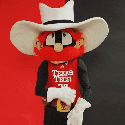 Texas Tech Raider Red GIF by Texas Tech Basketball