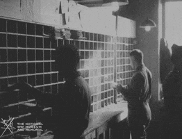 NationalWWIMuseum black and white military footage soldiers GIF