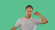 screenmediafilms cheering woohoo fist pump ripped GIF
