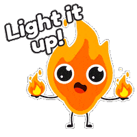 Fire Sticker by elemojie