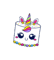 Birthday Cake Dessert Sticker by babauba