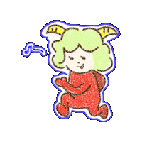 Illustration Walk Sticker