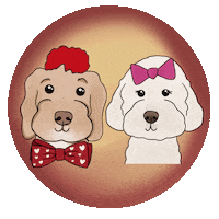 In Love Dogs Sticker