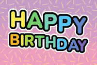 Happy Birthday Rainbow GIF