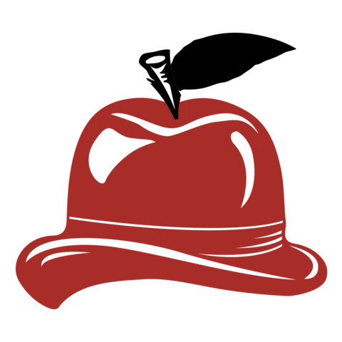 Apple Hat Sticker by Buskey Cider