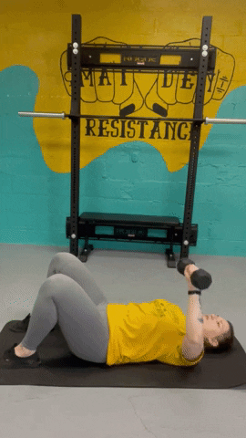 maidenresistance giphyupload single arm chest press GIF