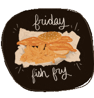 Friday Fish Fry Pittsburgh Sticker by Group Against Smog and Pollution