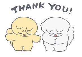 Thank You Very Much Sticker by Snooze Kittens