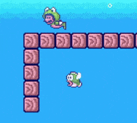 Super Mario Bros 3 Swimming GIF