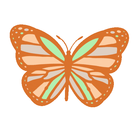 Orange Fly Sticker